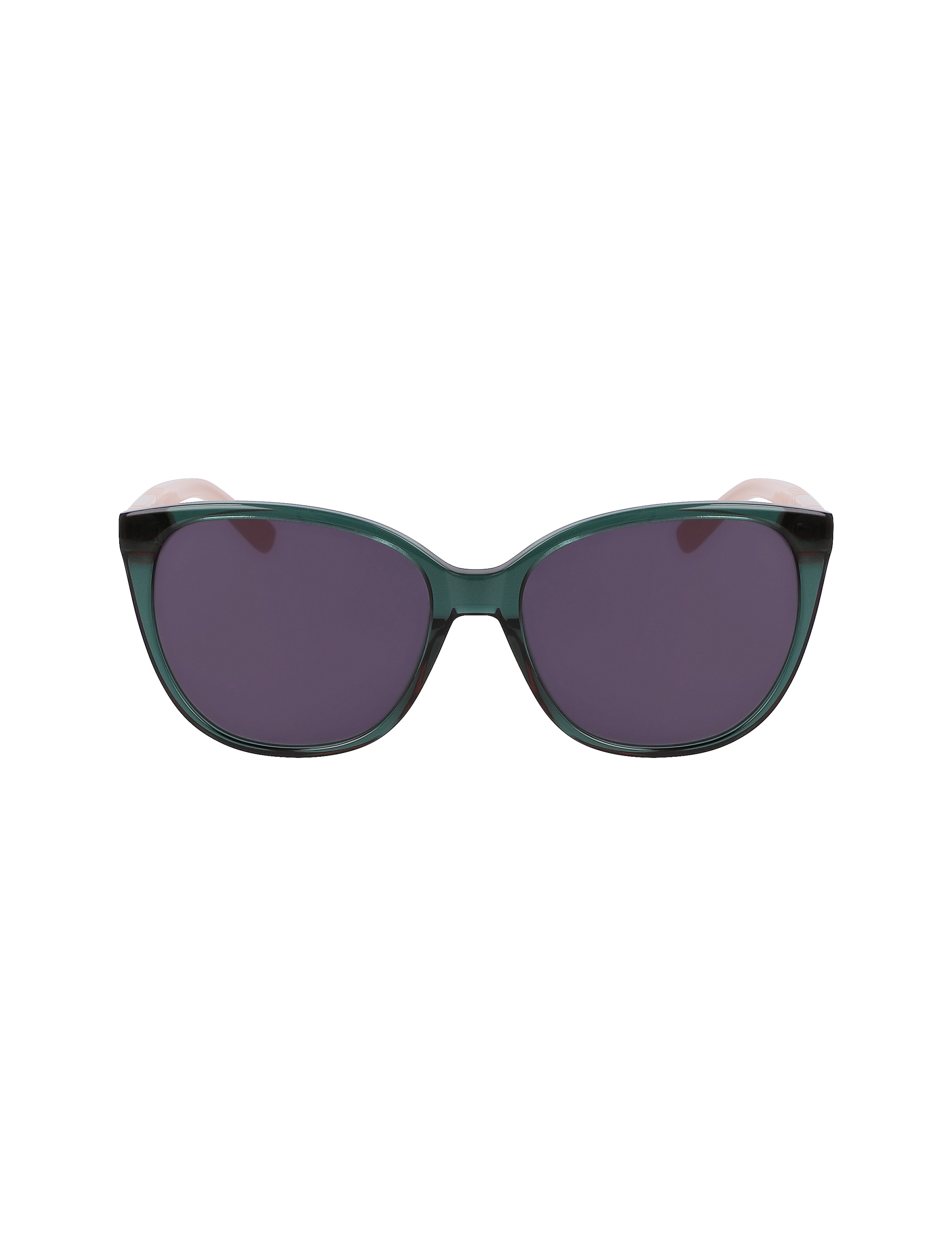 Olive Green Cat-Eye Sunglasses with Purple Gradient Lenses Transparent Green Narrow Acetate Cat-Eye Gradient Sunglasses  main image 4