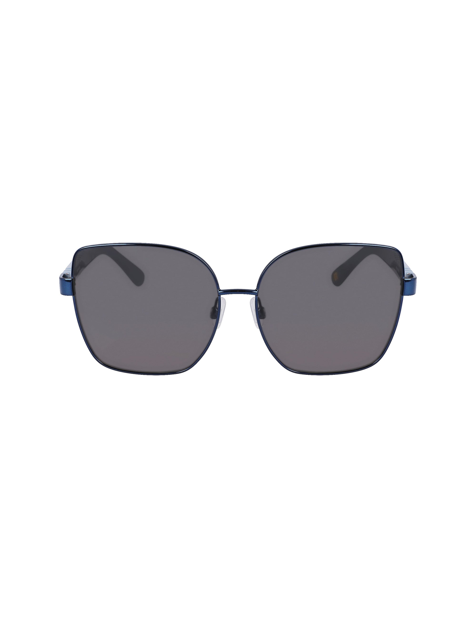 Anne Klein Navy Metal Braided Sunglasses