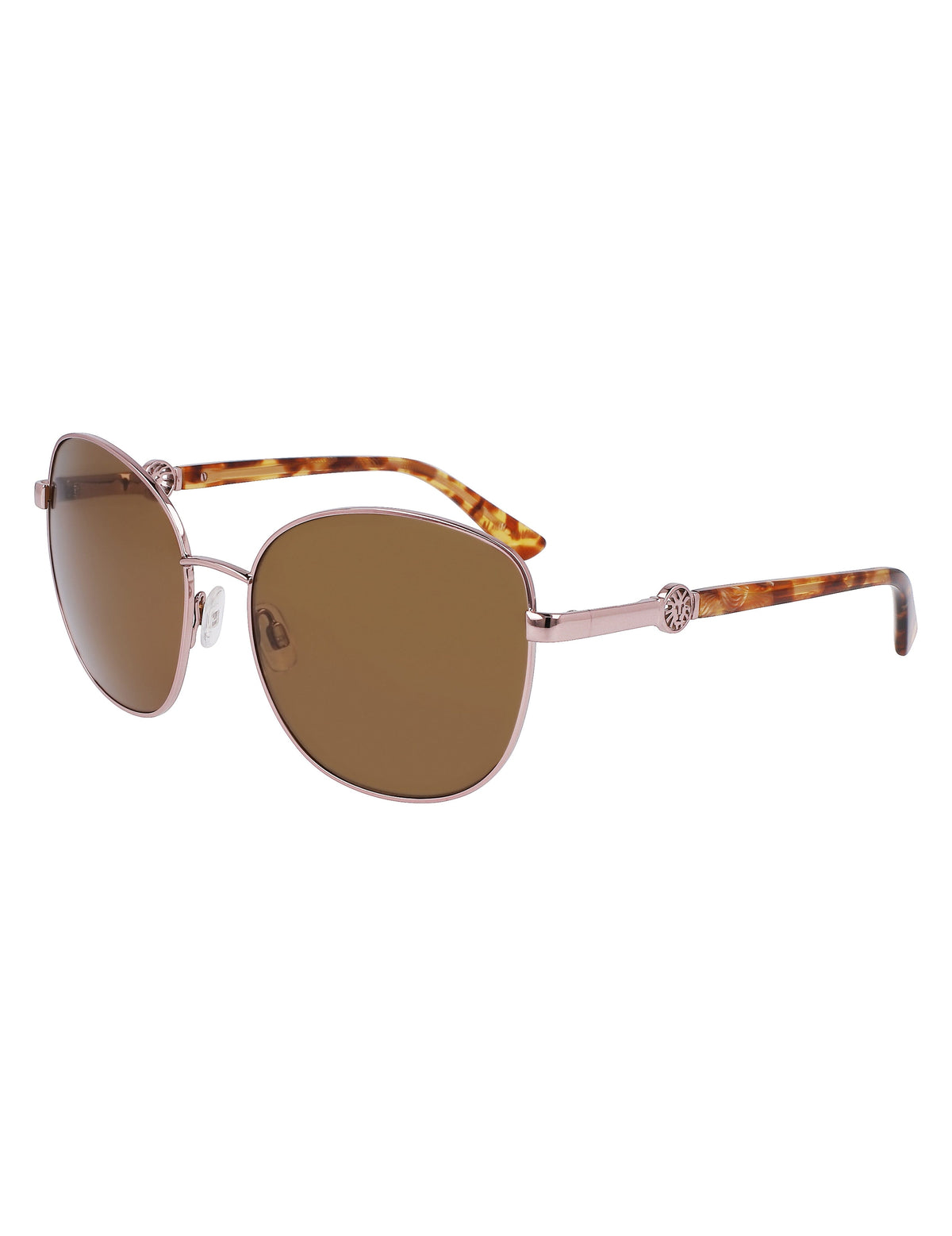 Anne Klein  Metal Round Leo Sunglasses