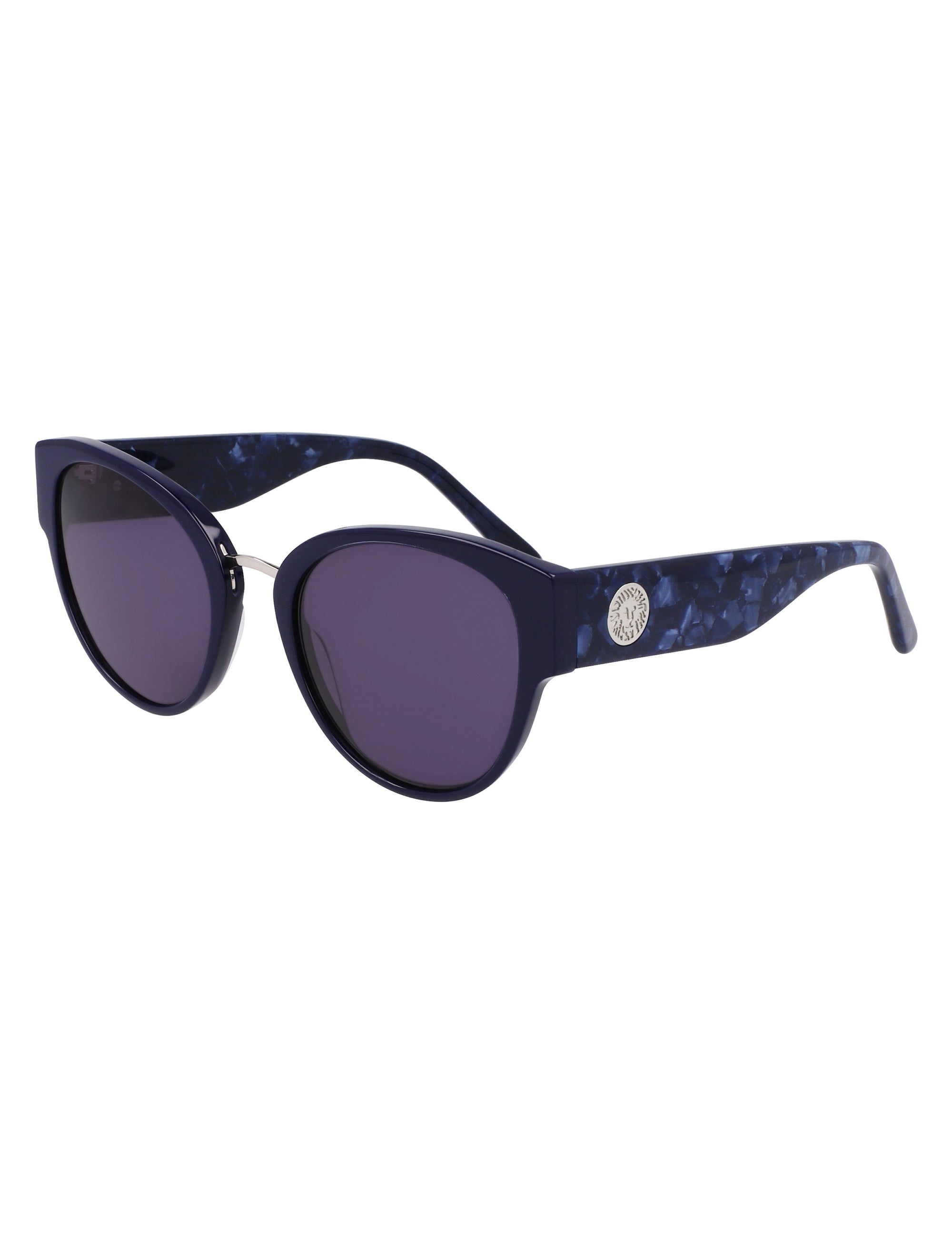 Anne Klein Navy Chic Rounded Cat-Eye Sunglasses