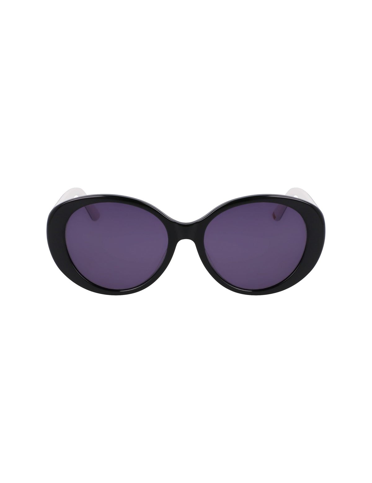 Anne Klein Black Glamorous Oval Sunglasses