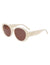 Anne Klein  Glamorous Oval Sunglasses