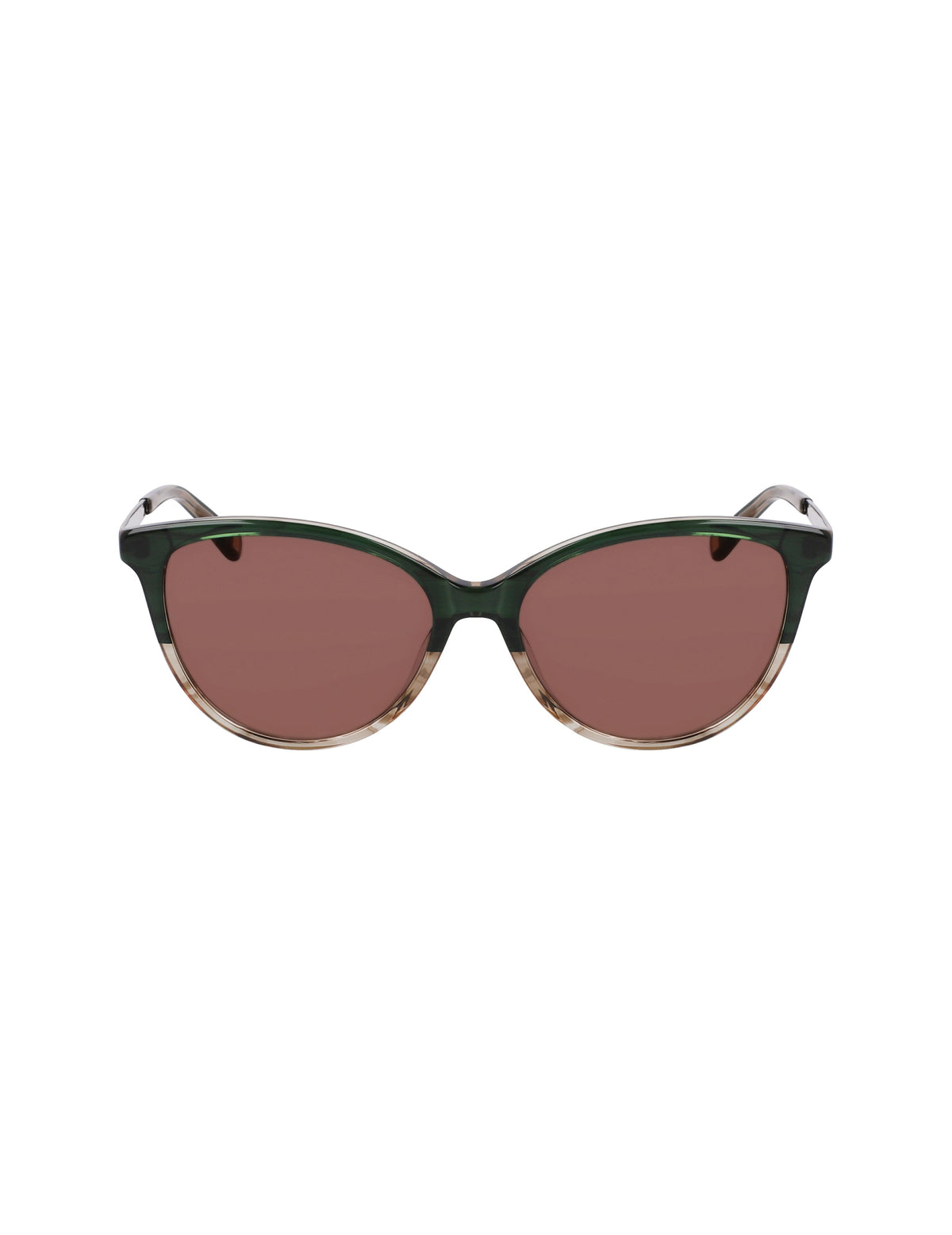 Anne Klein Olive Gradient Gradient Uplifting Rectangle Sunglasses