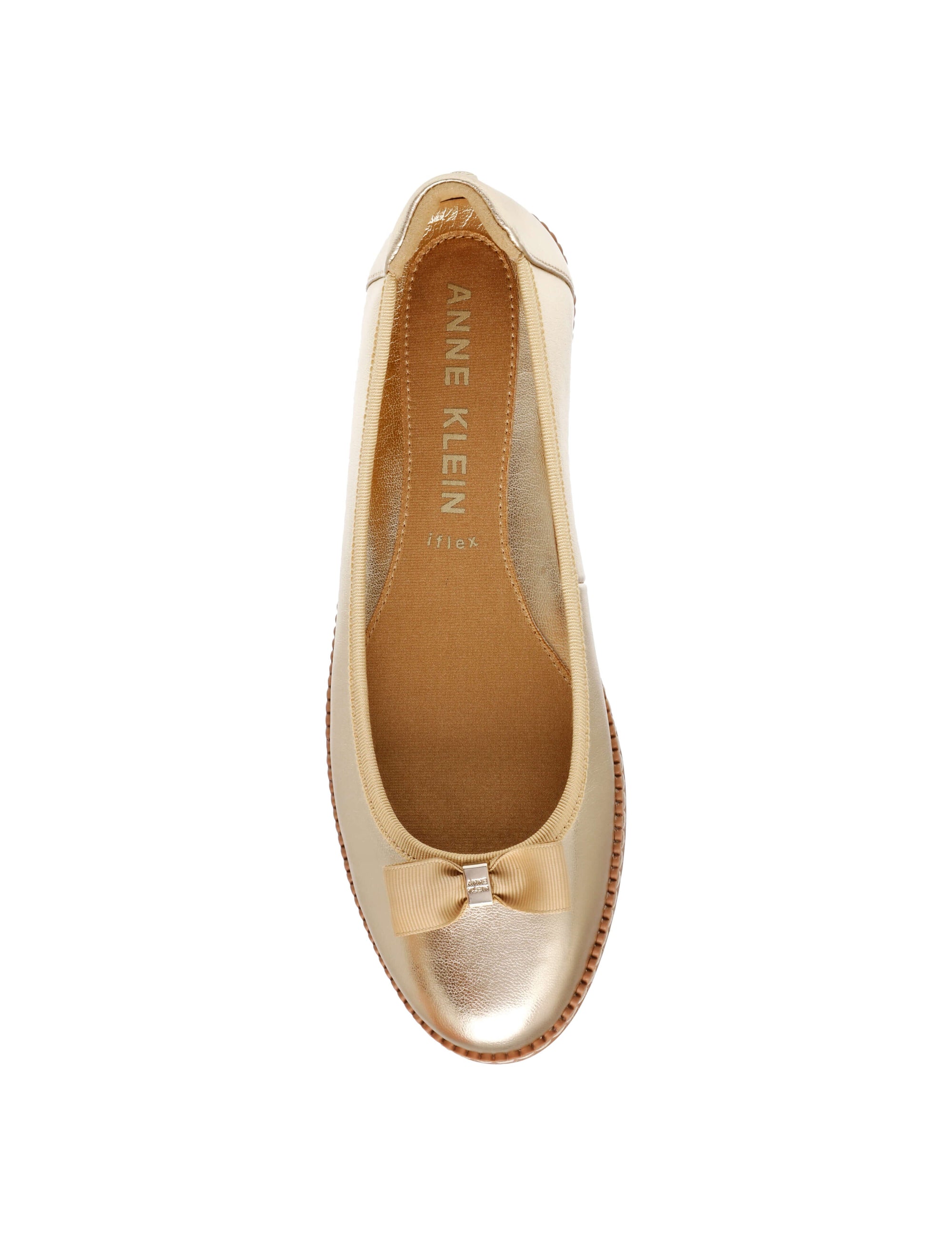 anne klein gold flats