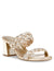 Anne Klein Silver/ Gold Reggie Dress Sandal