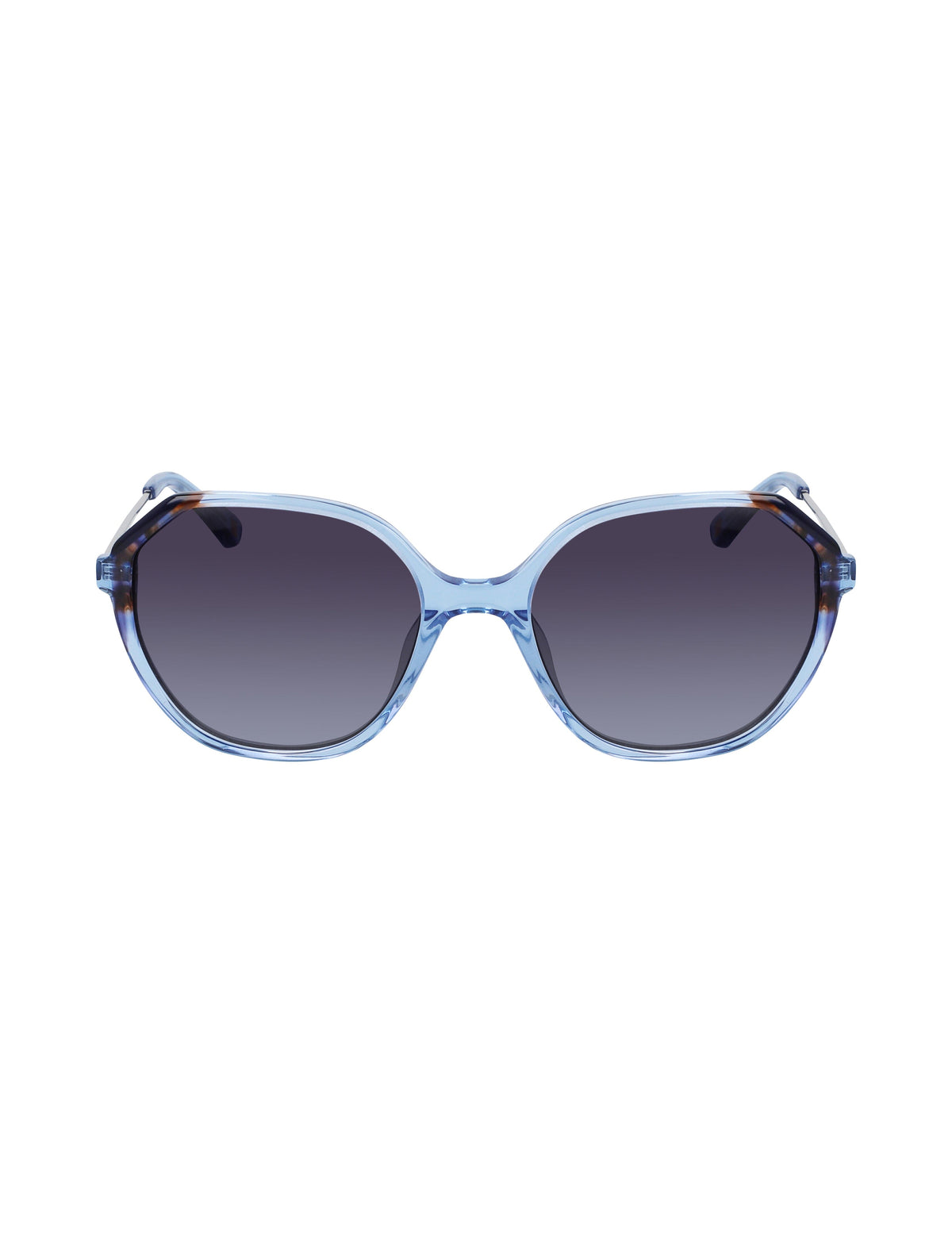 Anne Klein Blue Geometric Sunglasses