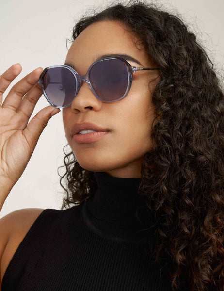 Blue-Geometric-Sunglasses-  display picture 1