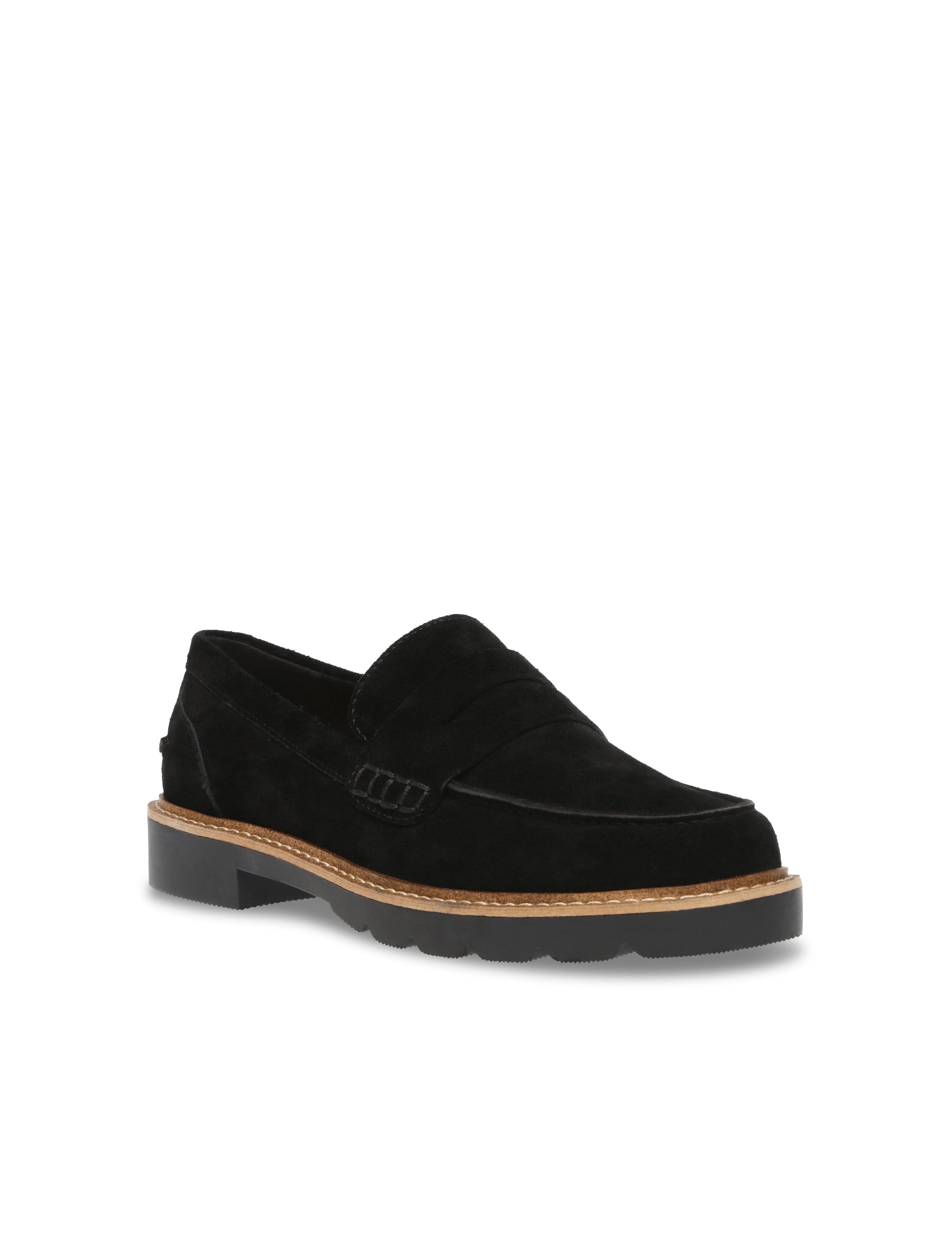 Emmylou Suede Black Suede Anne Klein Suede Loafers ANNE KLEIN I