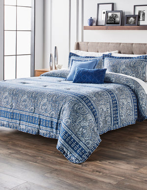 Everett Paisely Reversible Comforter Set