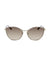 Anne Klein Gold Metal Cat-eye Sunglasses