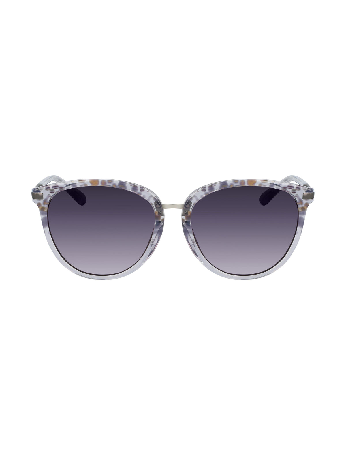 Anne Klein Grey Animal Animal Print Square Sunglasses