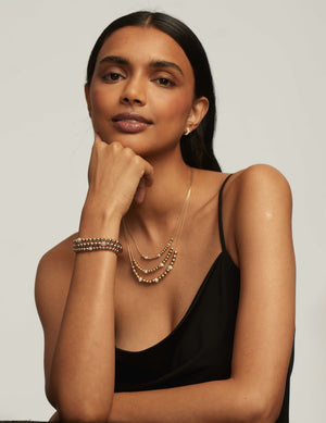 Anne Klein  Beaded 3 Stretch Bracelet