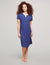 Anne Klein Indigo Short Sleeve Midi Nightgown