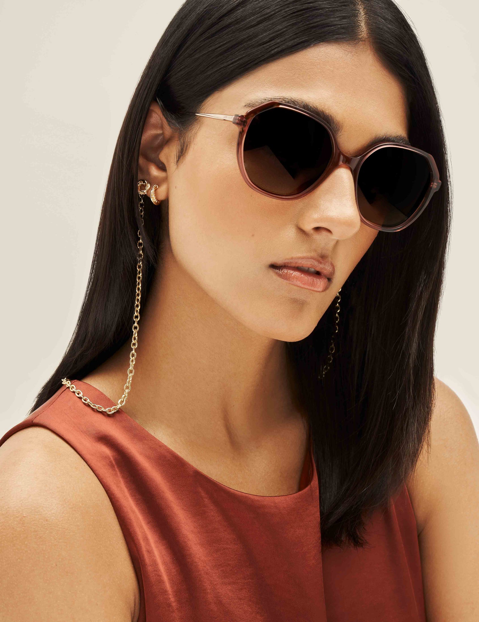 Anne Klein  Geometric Sunglasses
