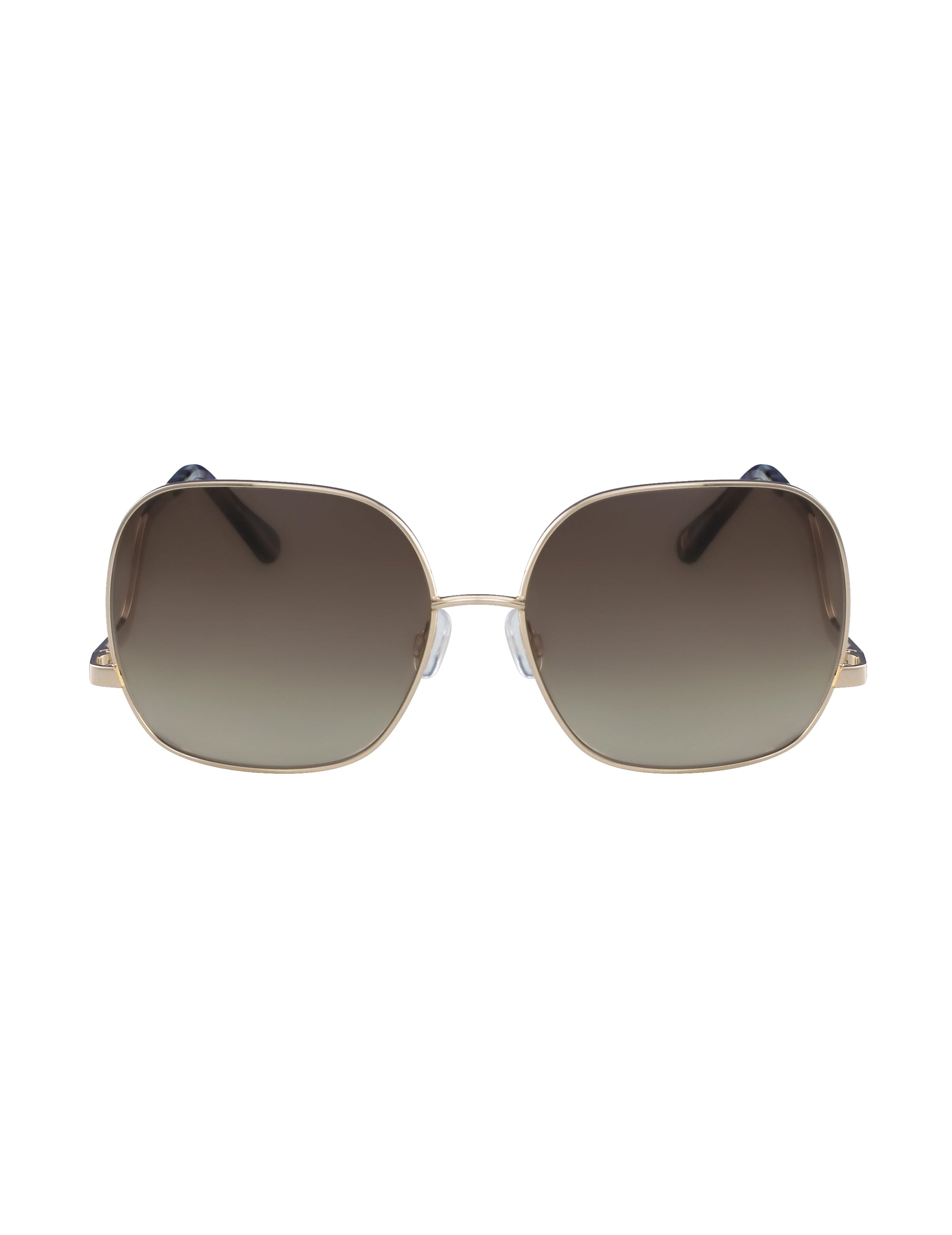 Anne Klein  Metal Square Frame Sunglasses