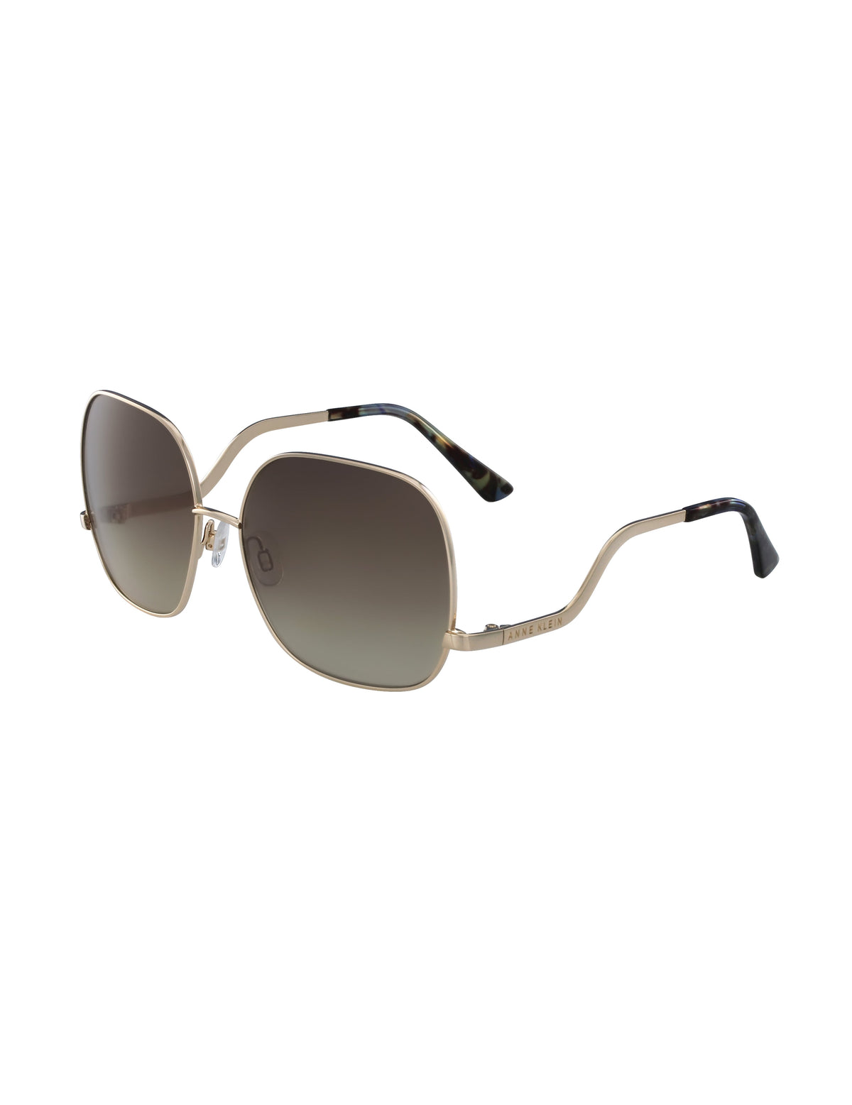 Anne Klein Metal Square Frame Sunglasses