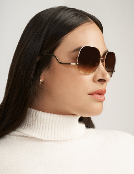 Metal-Square-Gold-Sunglasses-  display picture 1