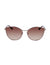 Anne Klein Rose Gold Metal Cat-eye Sunglasses