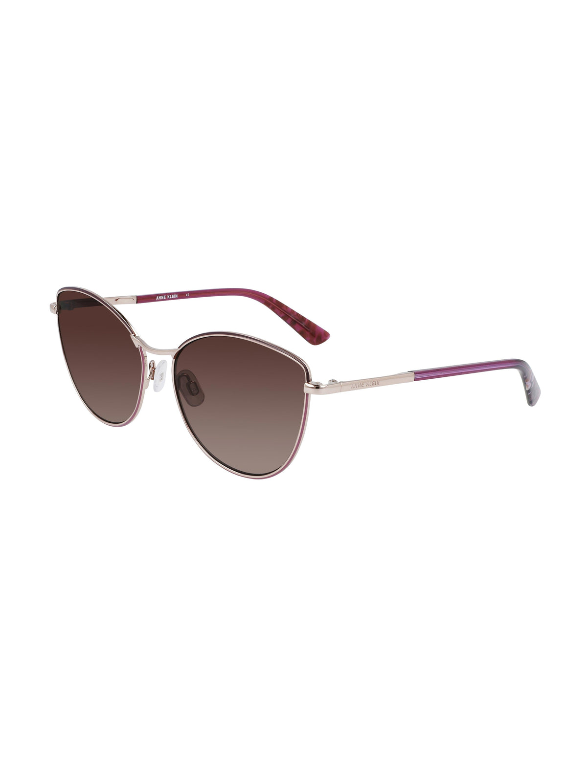 Anne Klein  Metal Cat-eye Sunglasses