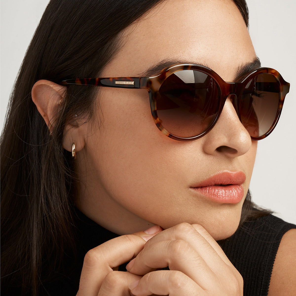 Anne Klein Round Frame Sunglasses