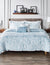 Anne Klein Light Blue Sophie Floral Comforter Set
