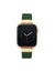 Anne Klein Gold-Tone/ Green Leather Band for Apple Watch®