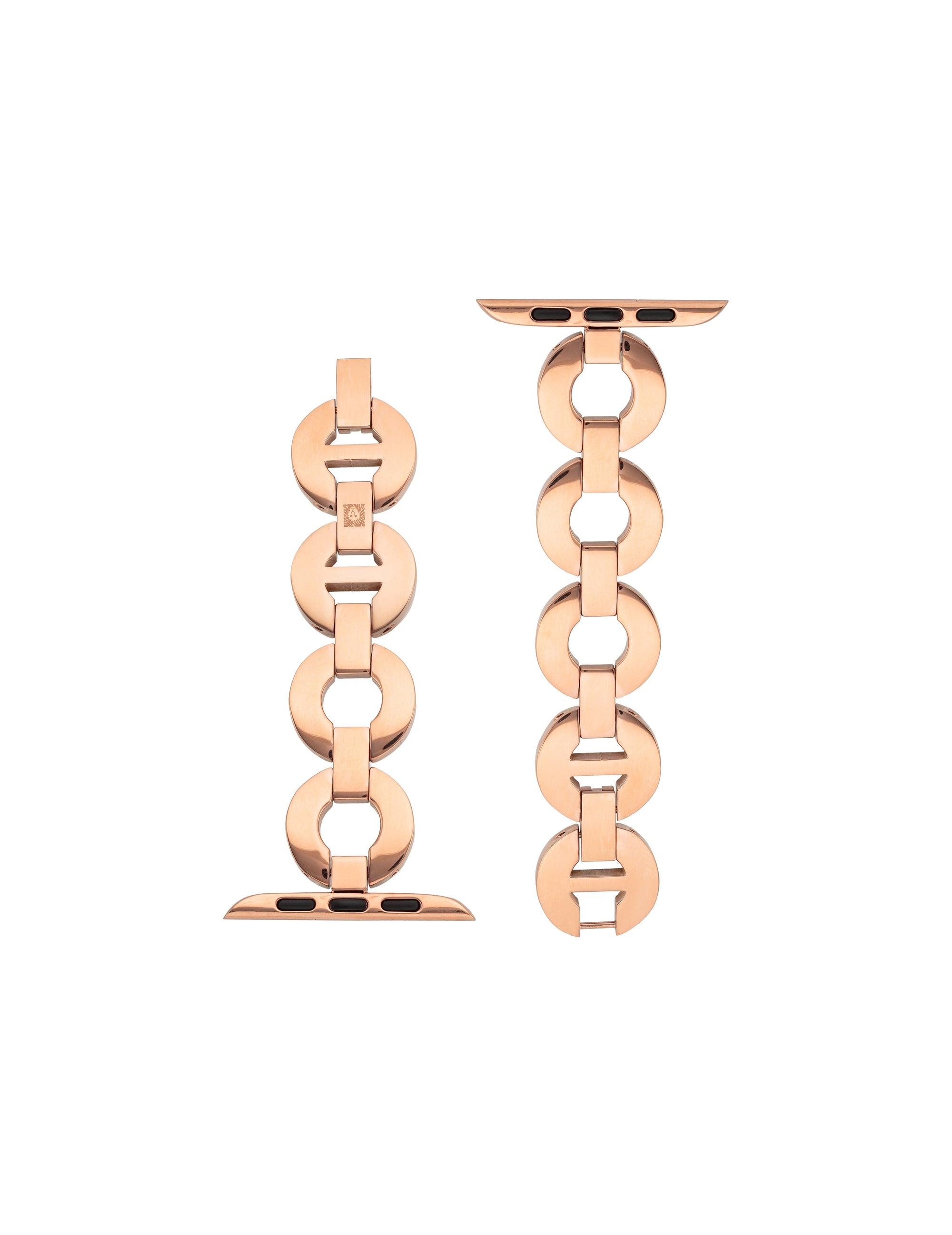 Anne Klein Rose Gold-Tone Round Link Bracelet Band for Apple Watch®