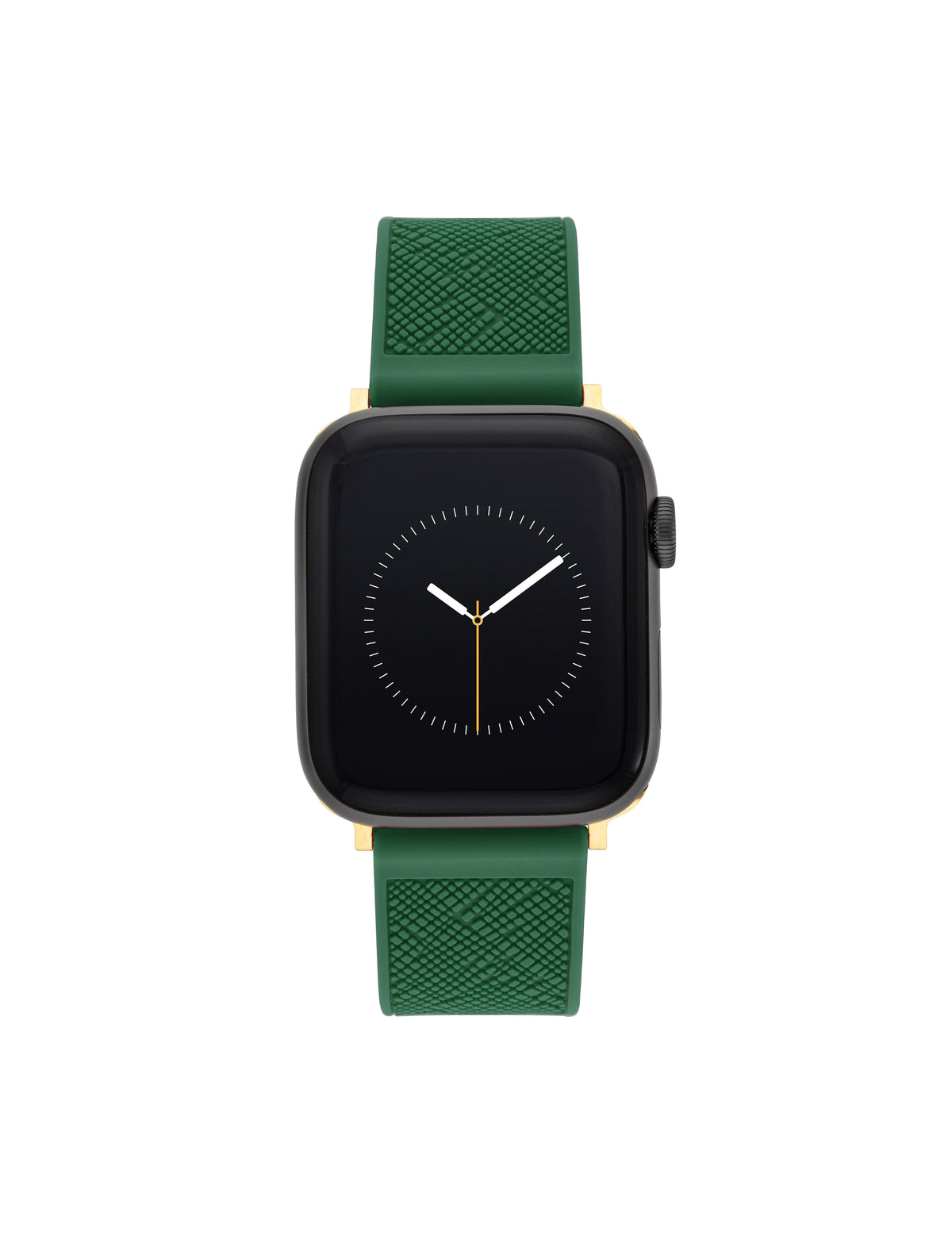 Anne Klein Gold-Tone/ Green Silicone Textured Band for Apple Watch®