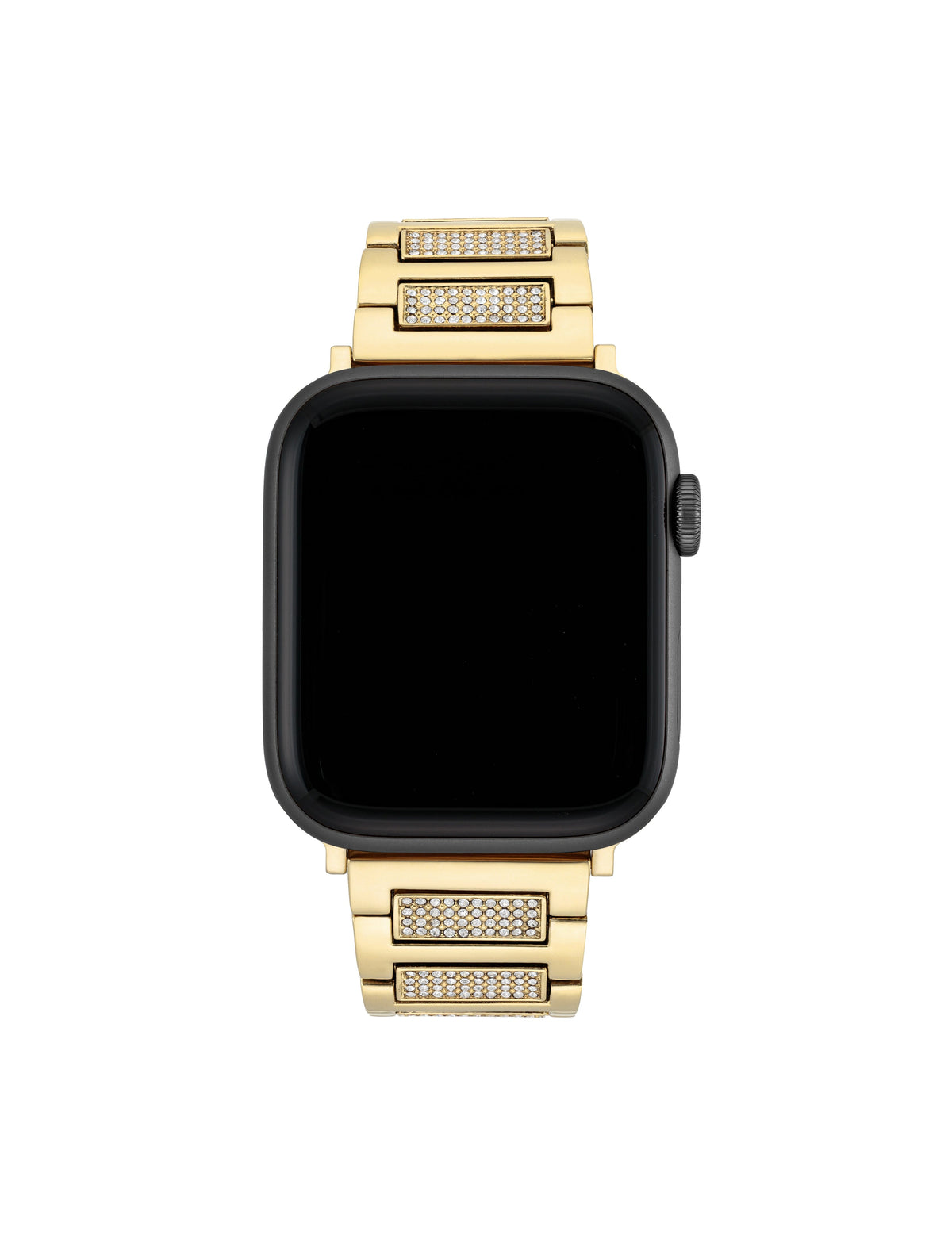 Anne Klein Gold-Tone Premium Crystals Link Band for Apple Watch®