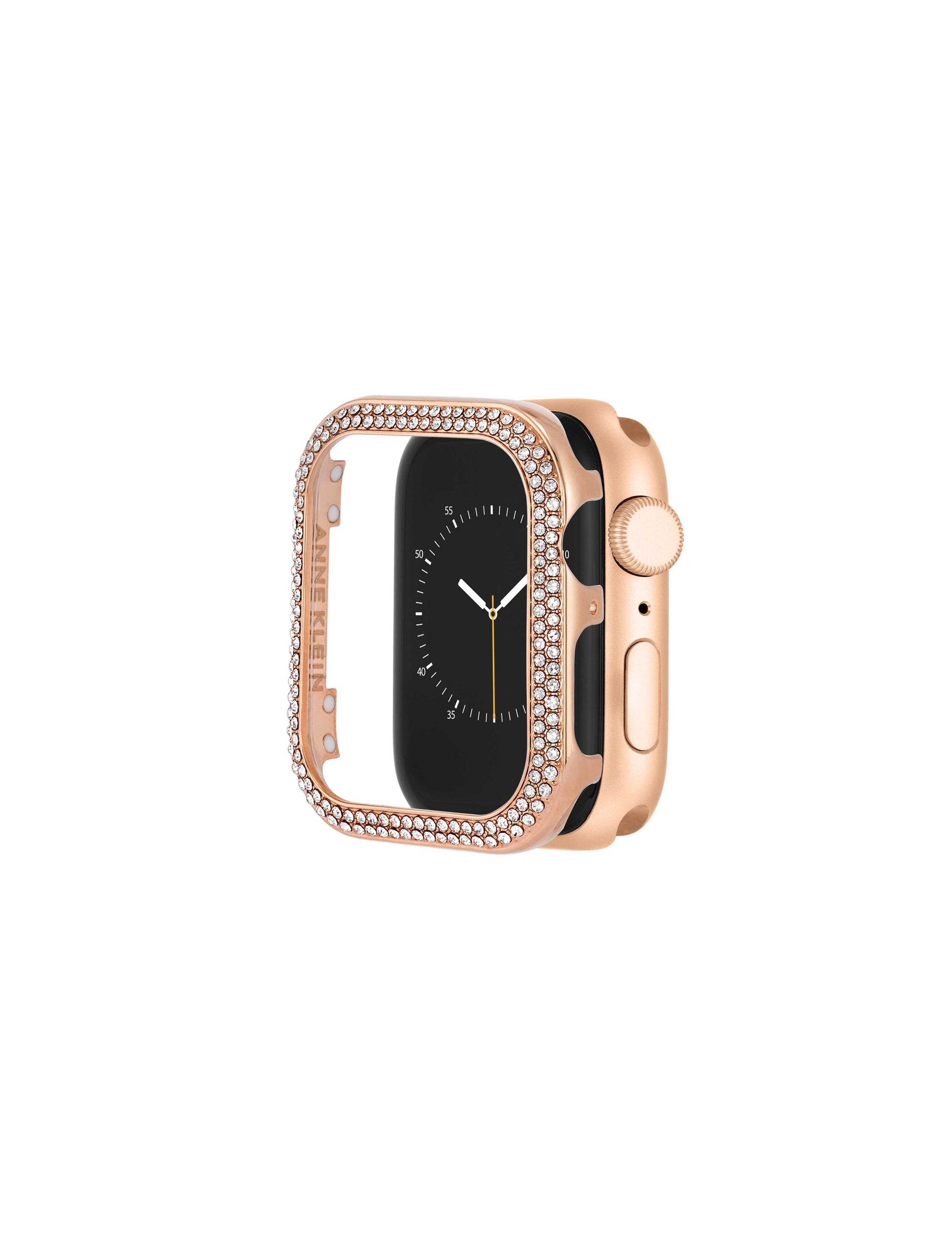 Anne Klein Rose Gold-Tone Premium Crystals Protective Bumper for Apple Watch®