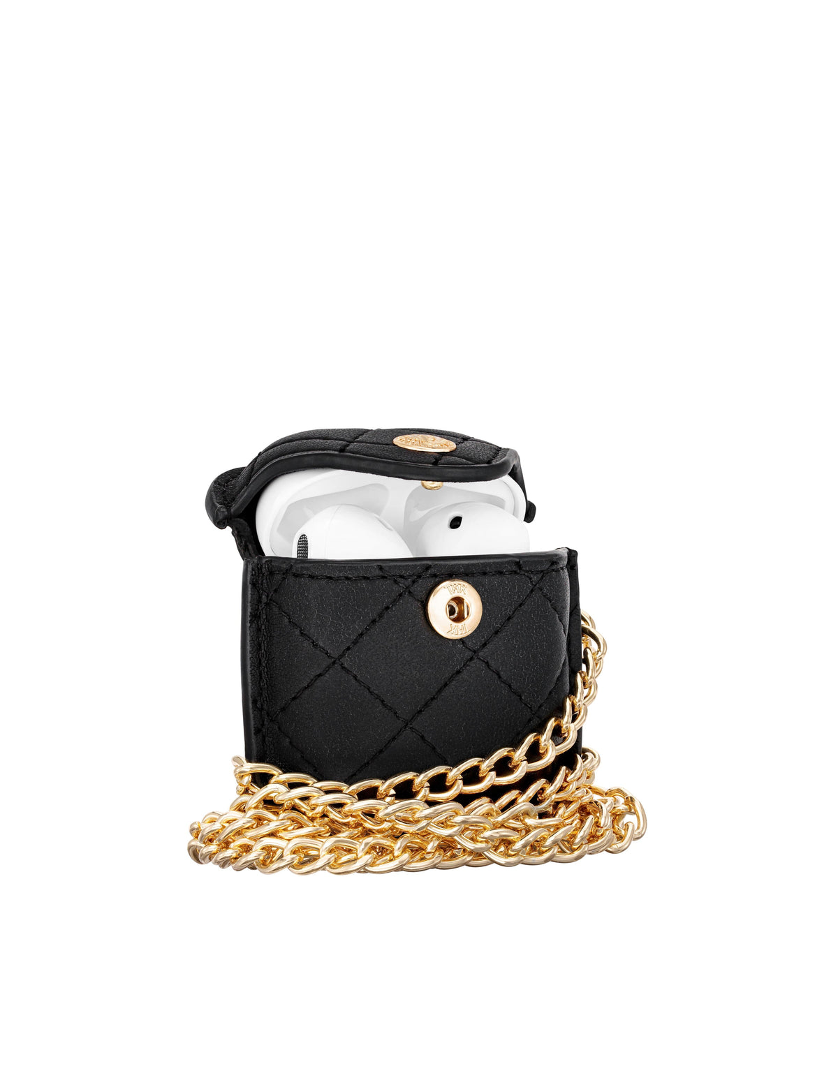 Anne Klein  Quilted AirPods® Case with Cross Body Chain