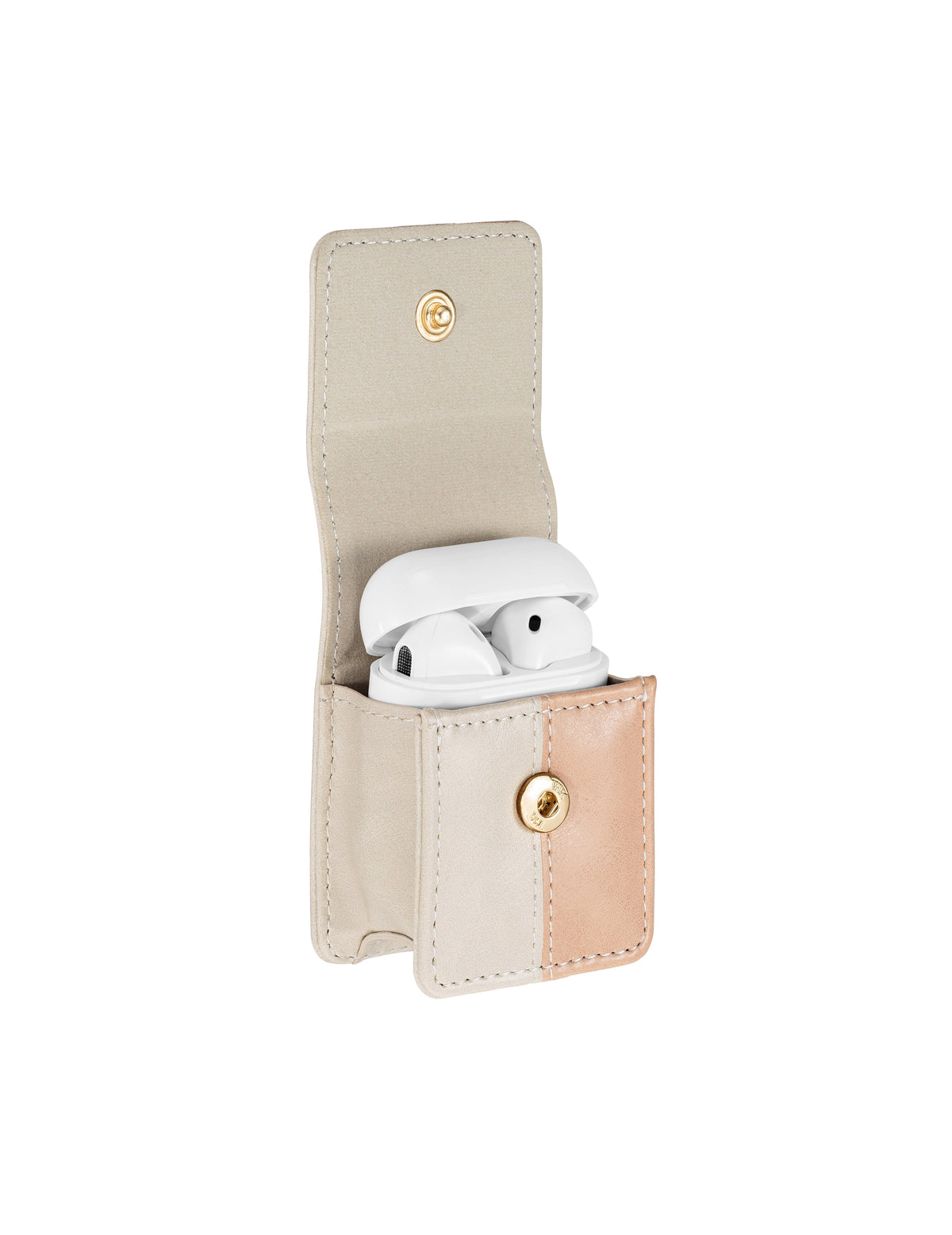 Anne Klein  Faux Leather Airpods® Case with Key Chain