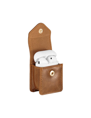Anne Klein  Faux Leather Airpods® Case with Spring Clip