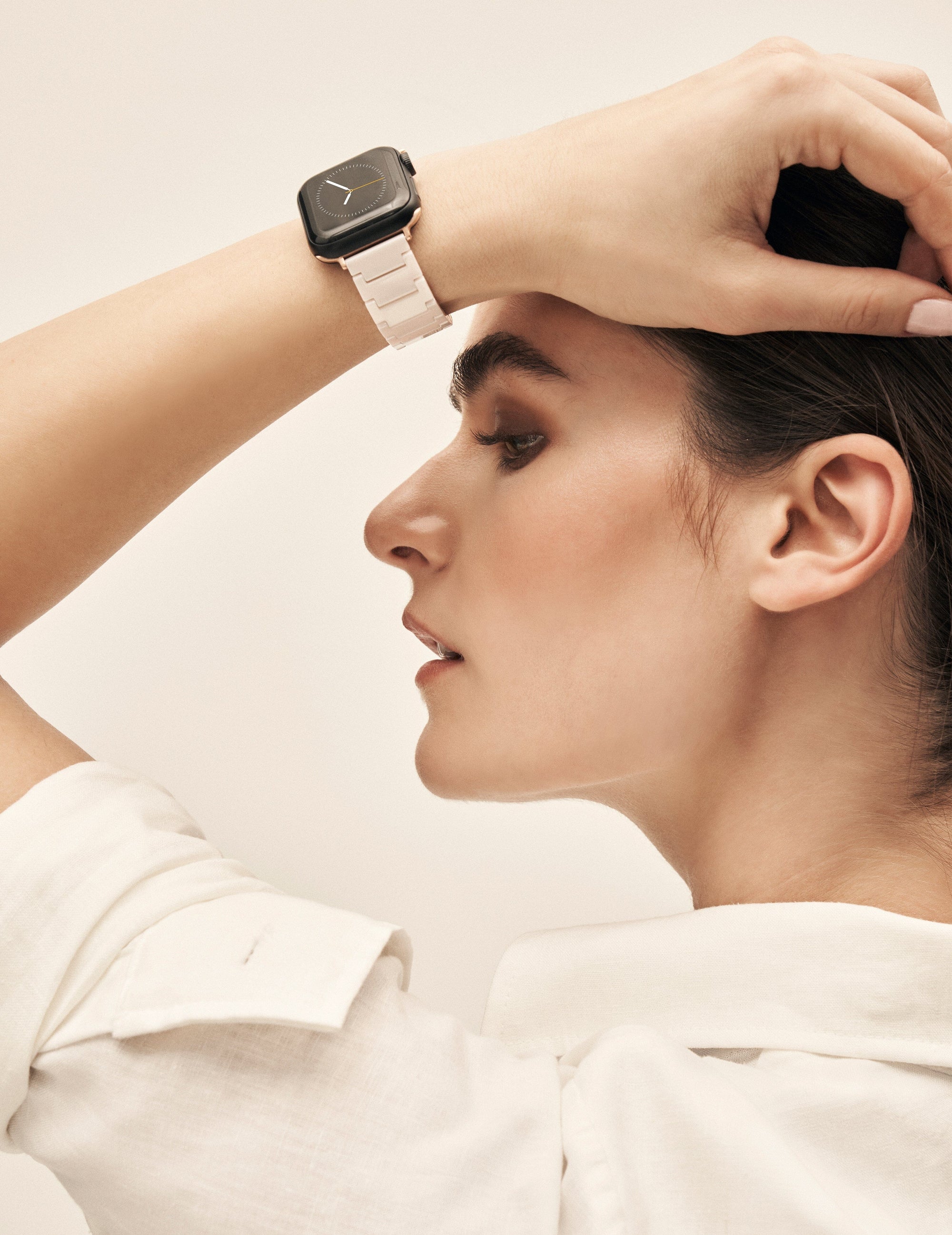 For Apple Watch Band Ceramic Strap Fashion Ladies Wristwatch 38mm