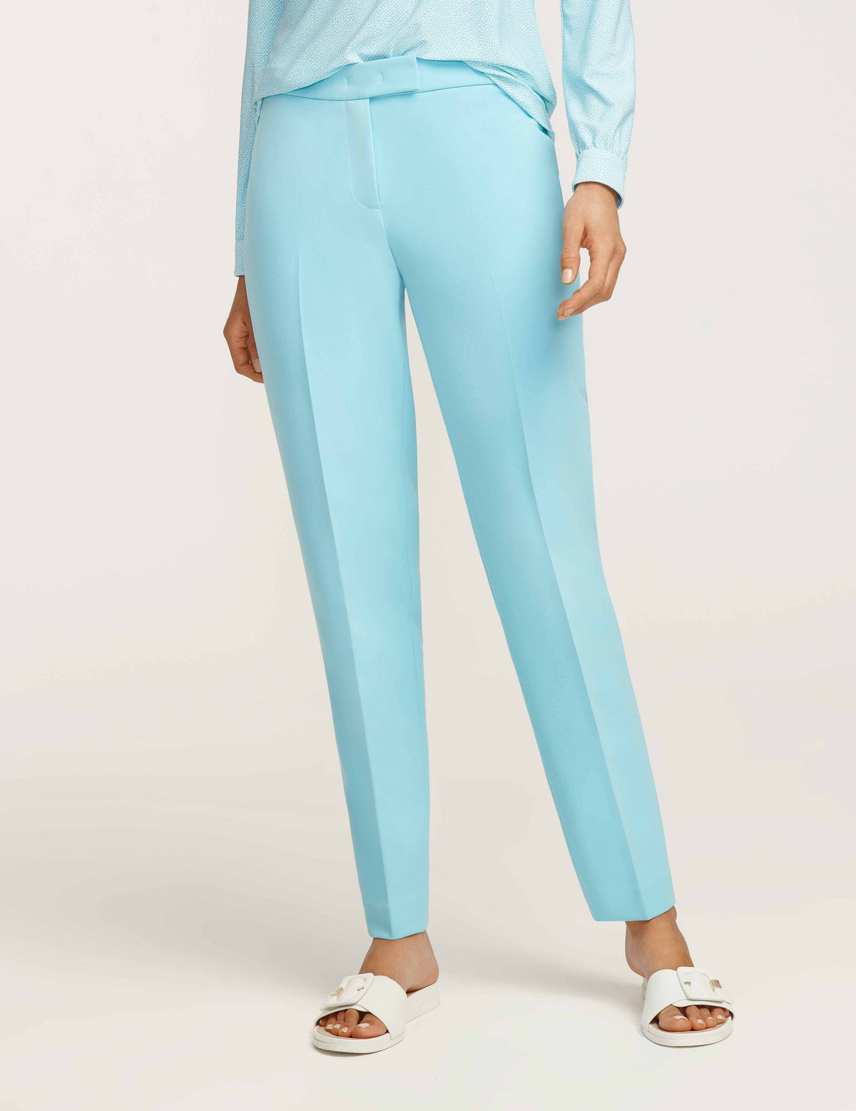 Anne Klein  Contour Stretch Siren Blue Bowie Pant- Sale