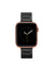 Anne Klein Black/Rose Gold-Tone Ceramic Bracelet Band for Apple Watch®