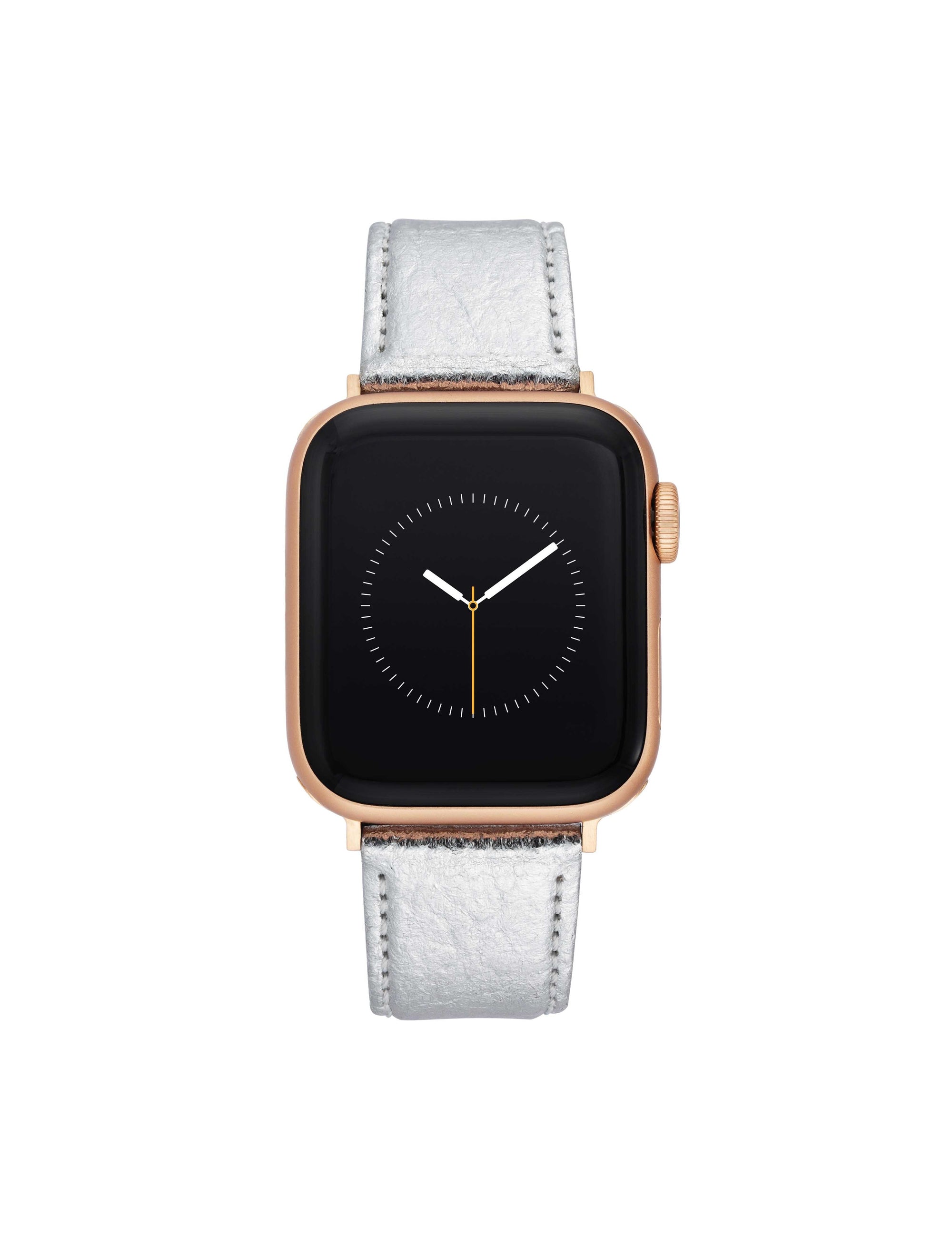 Anne Klein Silver/Rose Gold-Tone Consider It Pineapple Leather Band for Apple Watch¨