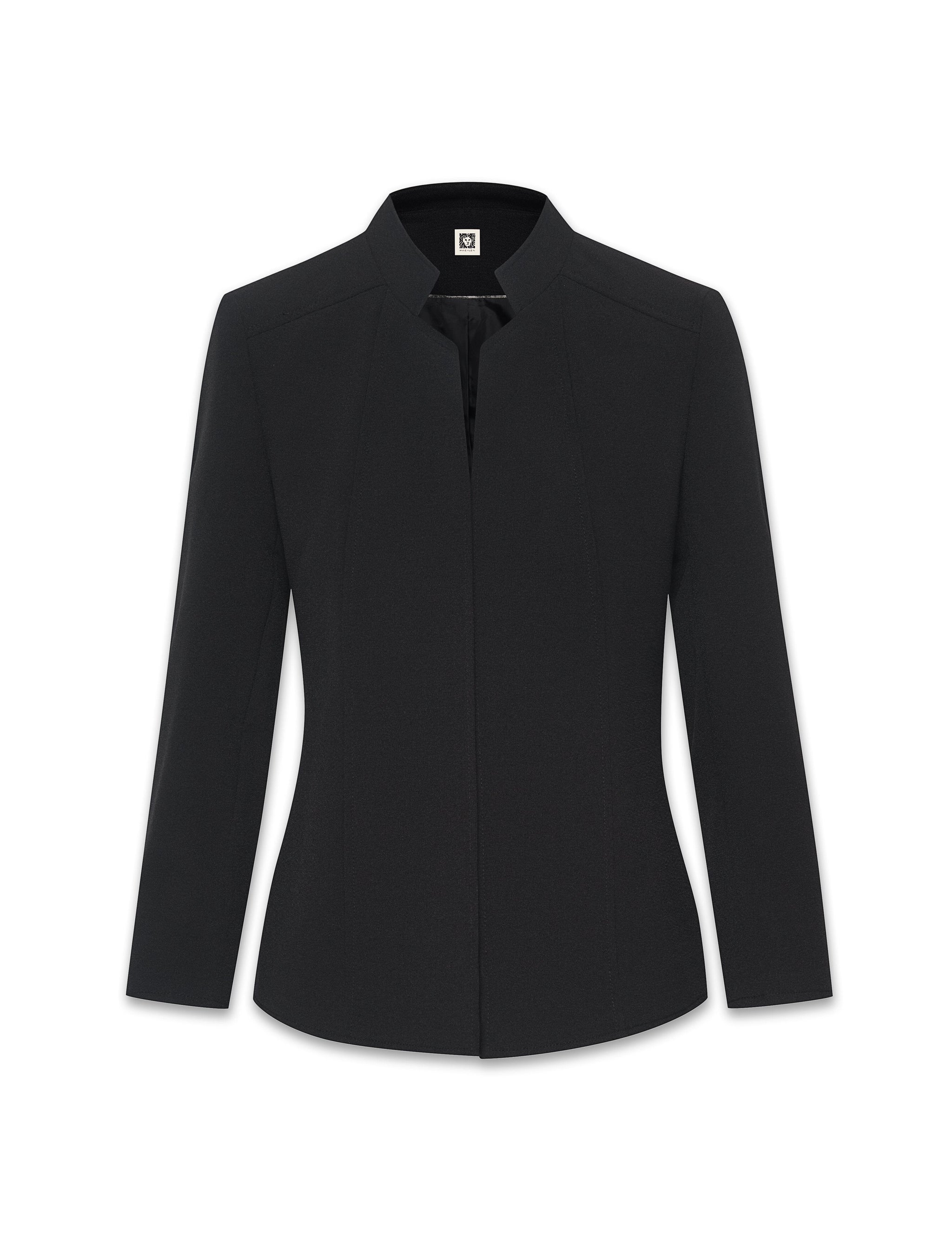 Anne Klein Zinc/Black Melange 2 Button Jacket