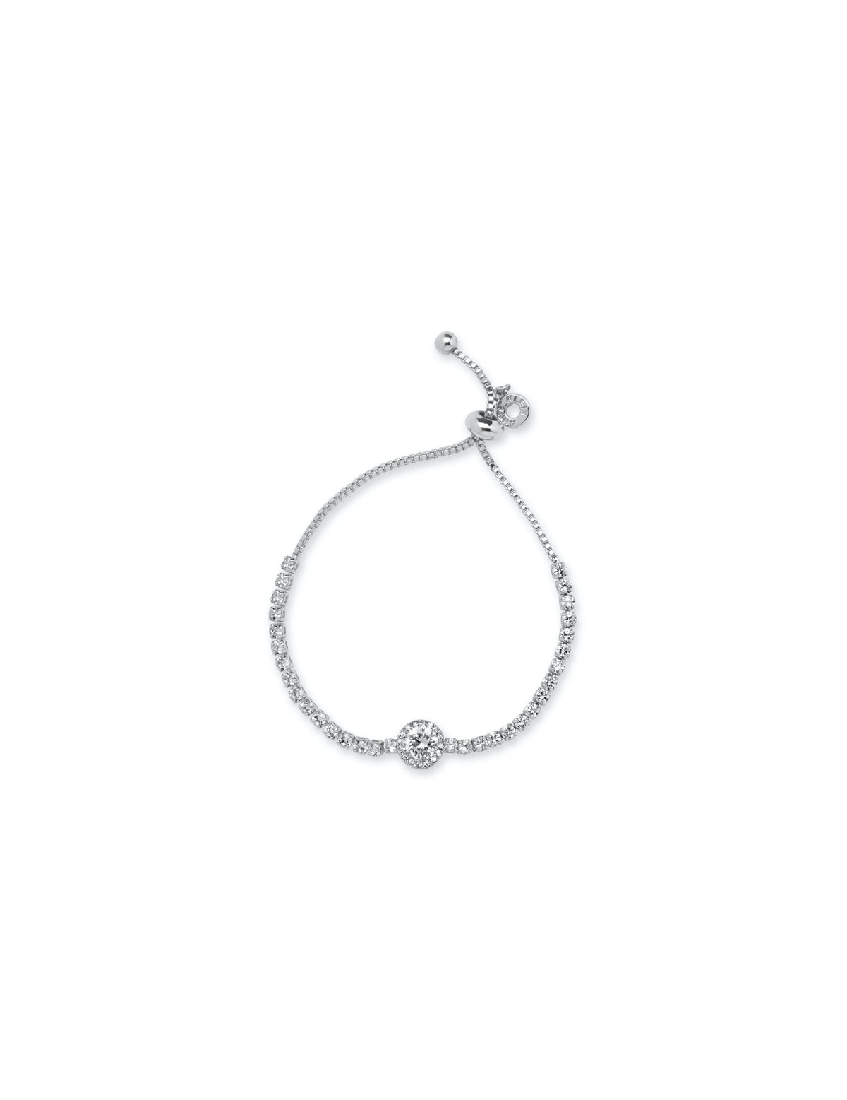 Anne Klein Gold-Tone Crystal Silver-Tone Bracelet