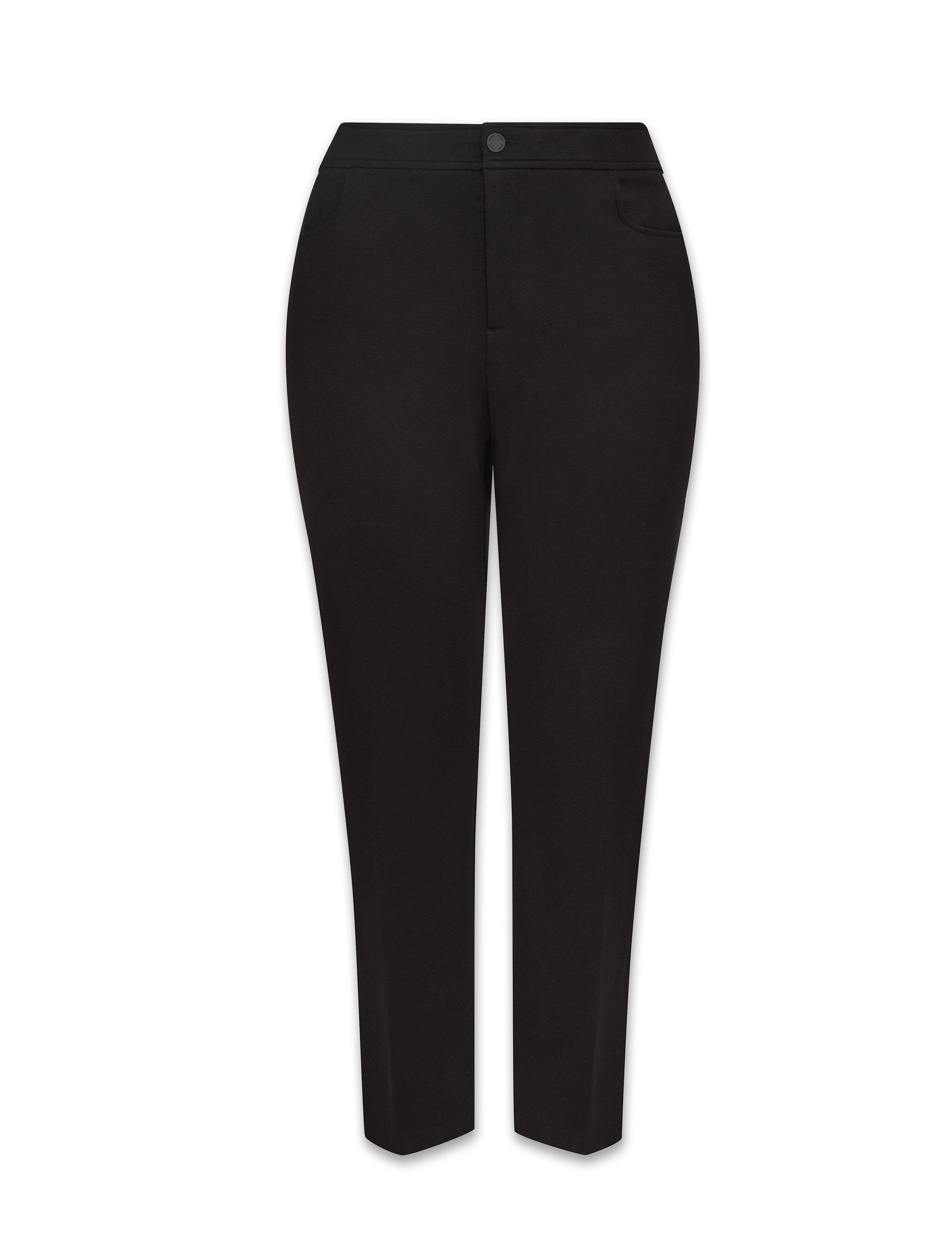 Anne Klein Plus Size Flare Leg Compression Pants - Black - 18W Anne Klein Plus Size Flare Leg Compression Pants - Black - 18W