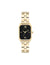 Anne Klein Black&Gold-Tone Octagonal Shaped Metal Bracelet Watch