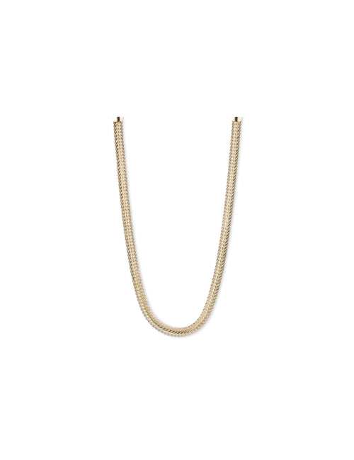 Anne Klein Gold-Tone Herringbone Chain Necklace