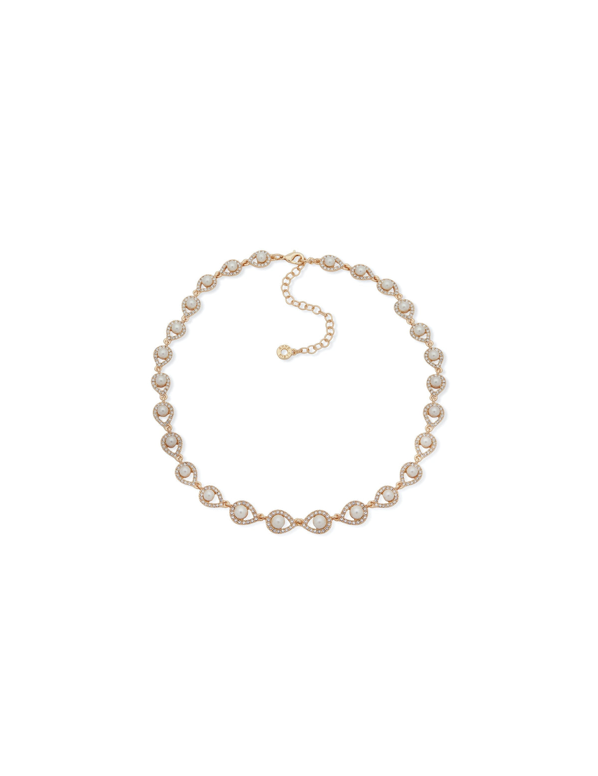 Anne Klein Gold-Tone Gold-Tone Blanc Faux Pearl Necklace