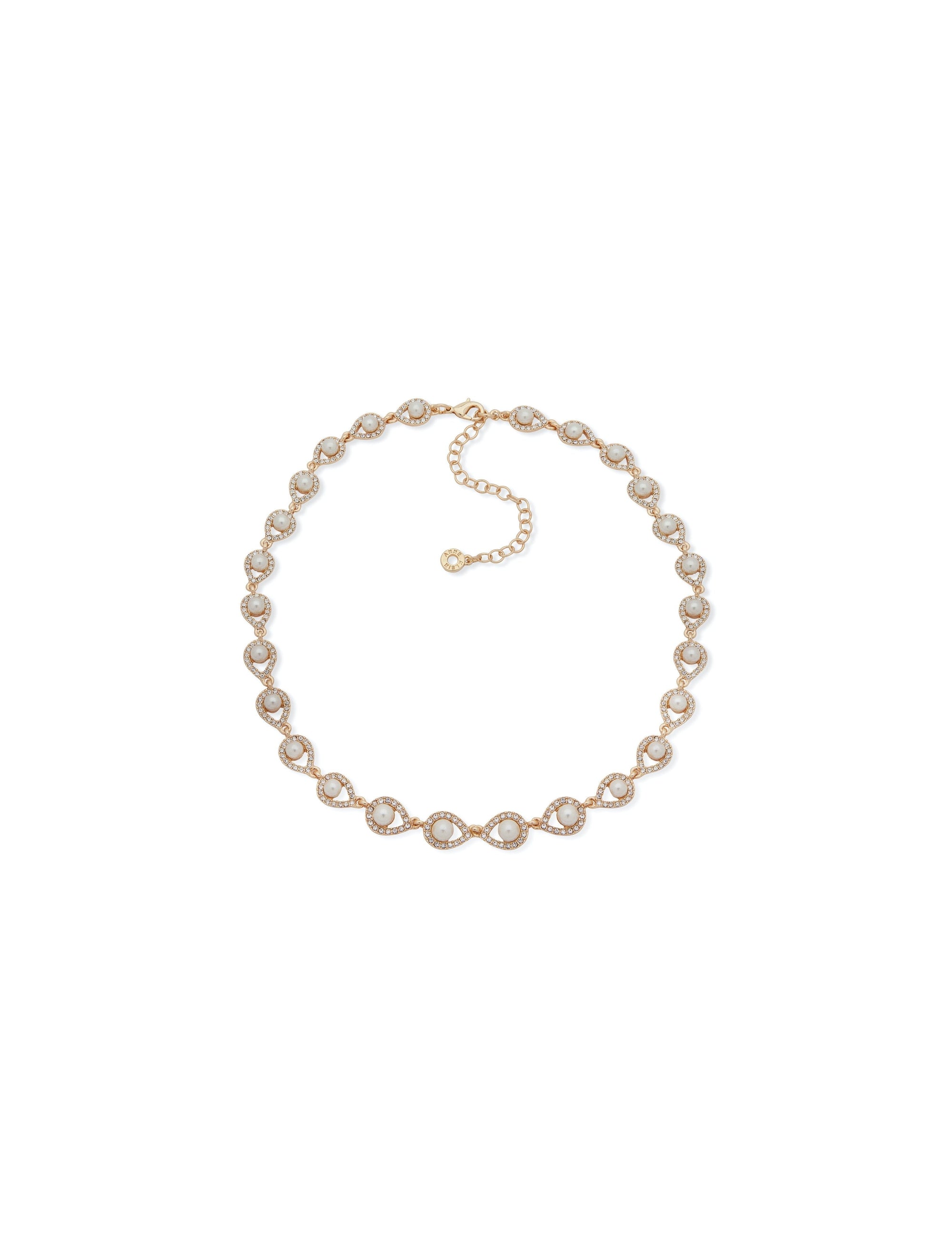 Anne Klein Gold-Tone Gold-Tone Blanc Faux Pearl Necklace