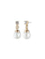 Anne Klein Blanc&Gold-Tone Gold-Tone Blanc Faux Pearl Earrings With Crystal Accent
