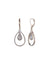 Anne Klein Rose-Tone Rose Gold-Tone Crystal Pave Rim Drop Earrings