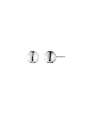 Anne Klein Silver-Tone Ball Stud Earrings