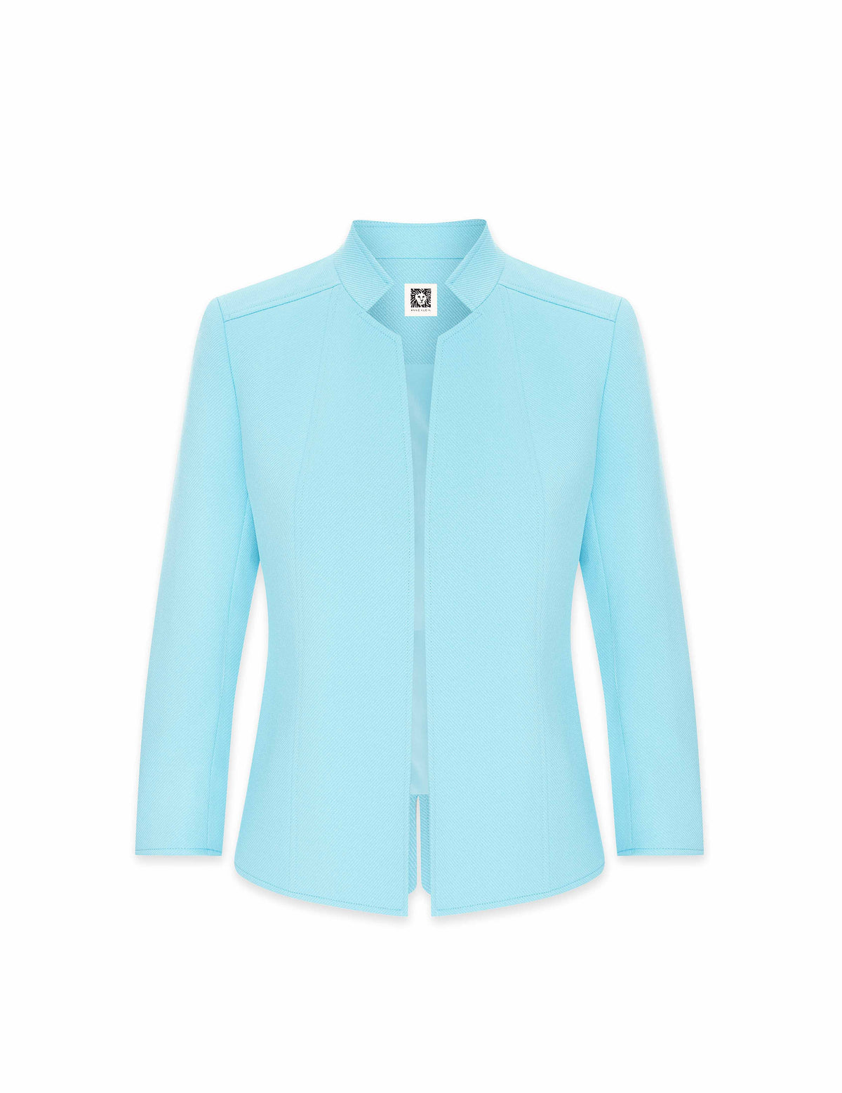 Anne Klein Siren Blue Ridge Crest Cropped Collar Jacket- Clearance