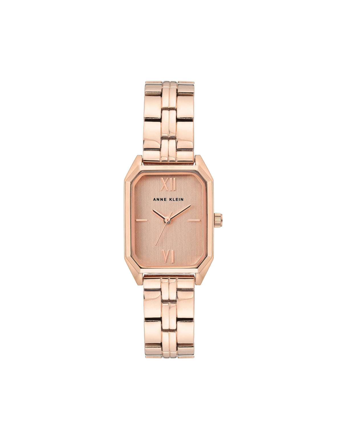 Anne Klein Rose-Tone Octagonal Shaped Metal Bracelet Watch