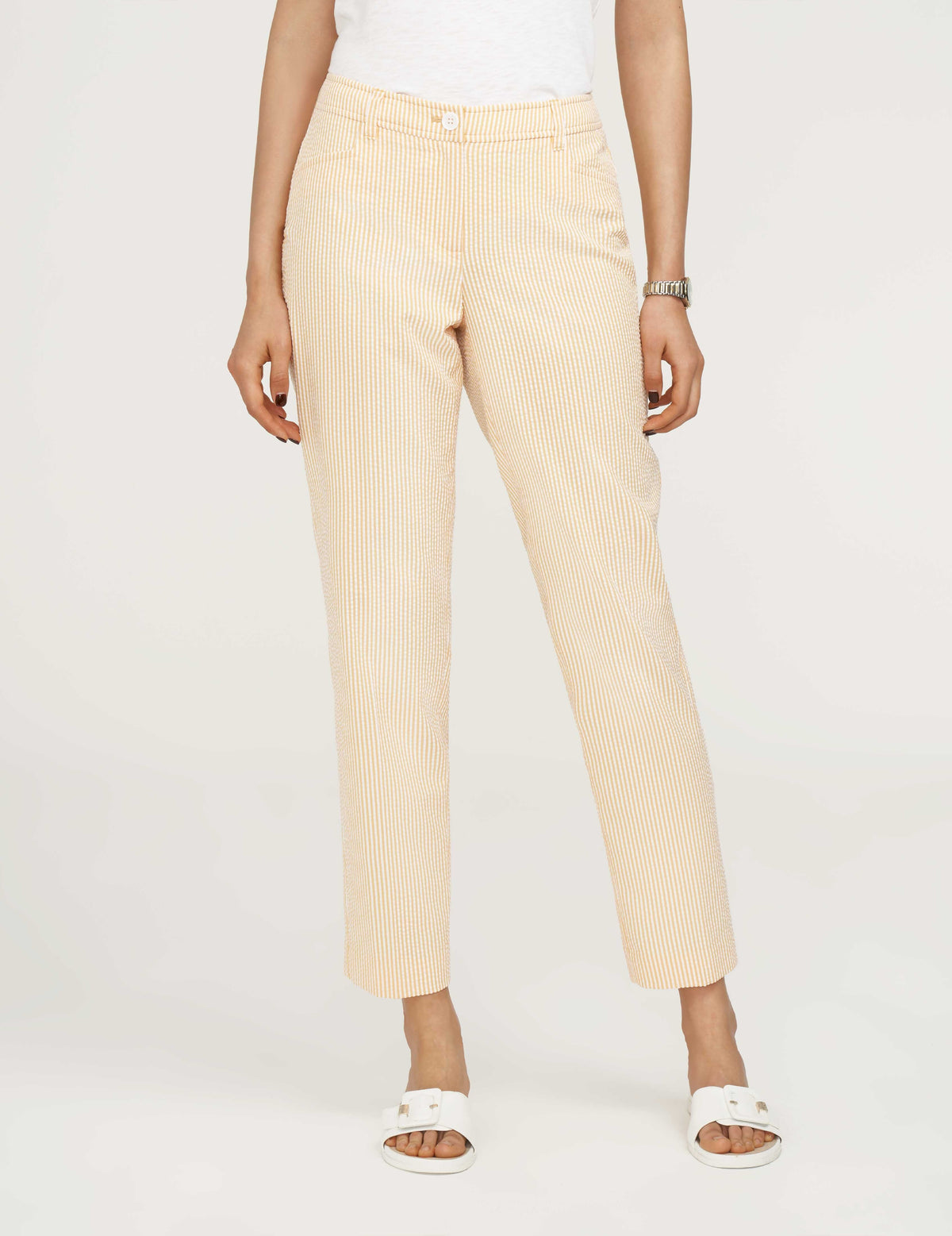 Anne Klein  Seersucker Frog Pocket Pant- Sale